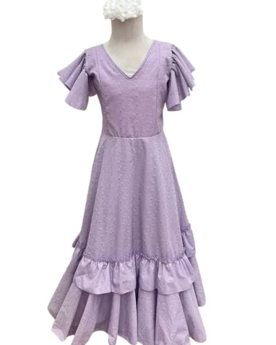 LBF Traje de flamenca niña perforada. Talla 8