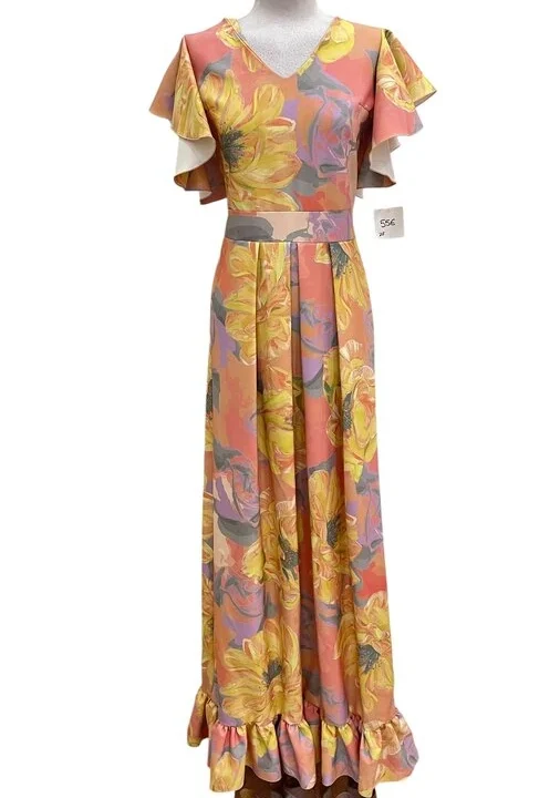 LBF Traje de Flamenca bata flores. Talla 38