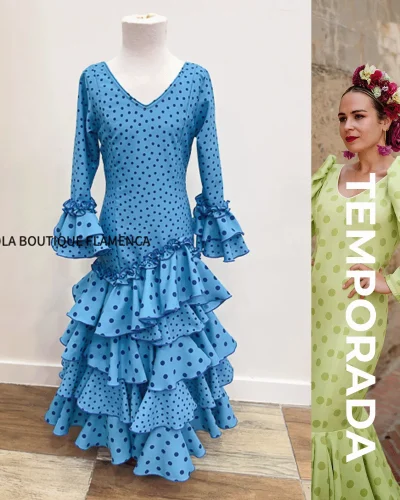 LBF Traje de flamenca niña strech. Talla 10