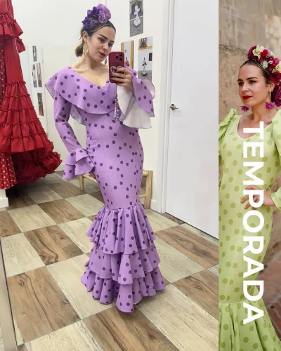 LBF Traje de flamenca Mexicano lycra bioelastica. Talla 38
