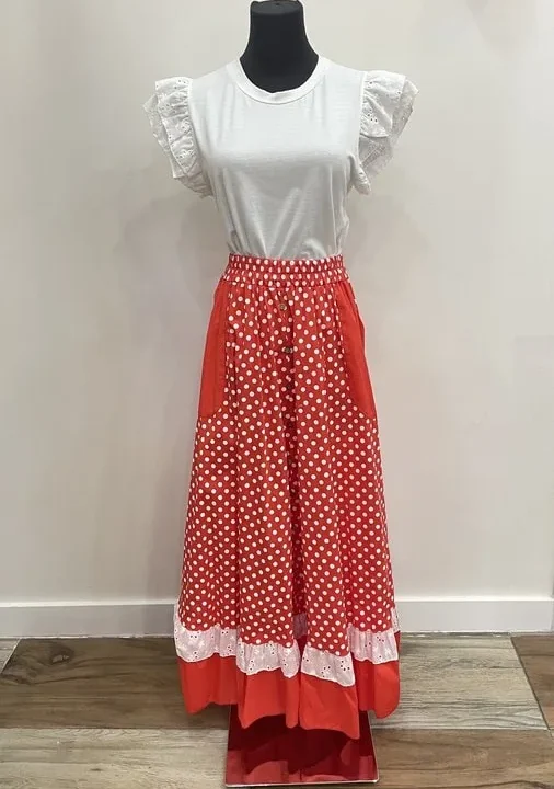 LBF Falda flamenca goma cintura. Talla única