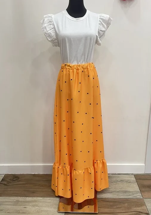 LBF Falda flamenca goma cintura. Talla única
