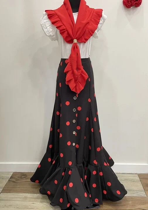 LBF Falda de flamenca. Talla  46
