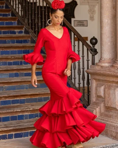 LBF Traje de flamenca Sevilla. Talla 48 A 60 varios colores