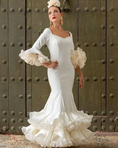 LBF Traje flamenca Candela Lycra bioelastica. Talla 38