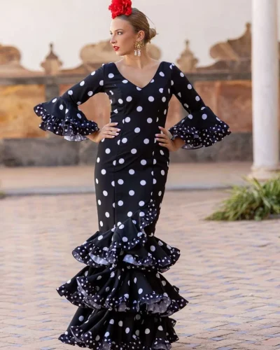 LBF Traje de flamenca Sevilla especial strech . Talla 34 A 46