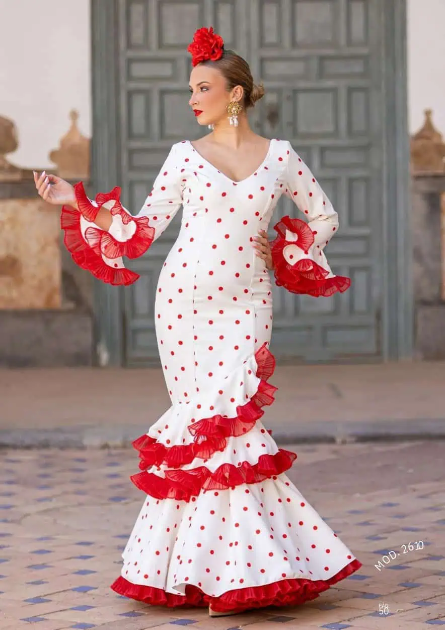 LBF Traje de flamenca Cala Lycra Bioleástica. Talla 34 A 46 varios colores - Imagen 2