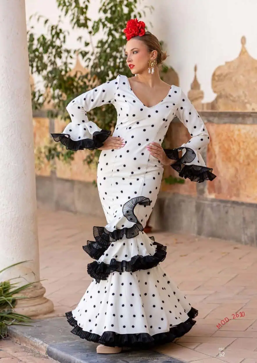 LBF Traje de flamenca Cala Lycra Bioleástica. Talla 34 A 46 varios colores - Imagen 5