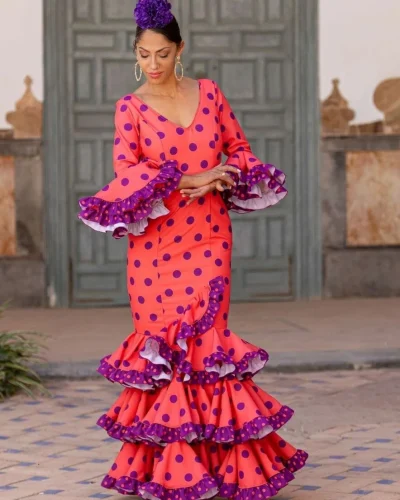 LBF Traje de flamenca Sevilla especial strech . Talla 34 A 46