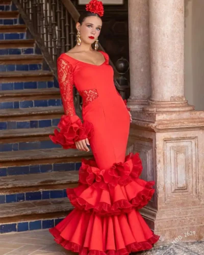 LBF Traje flamenca Lycra Bioelastica.  Talla 40