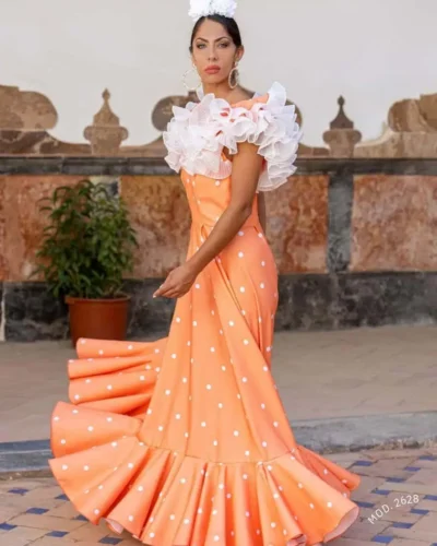 LBF Traje flamenca Tulipán strech.  Talla 40