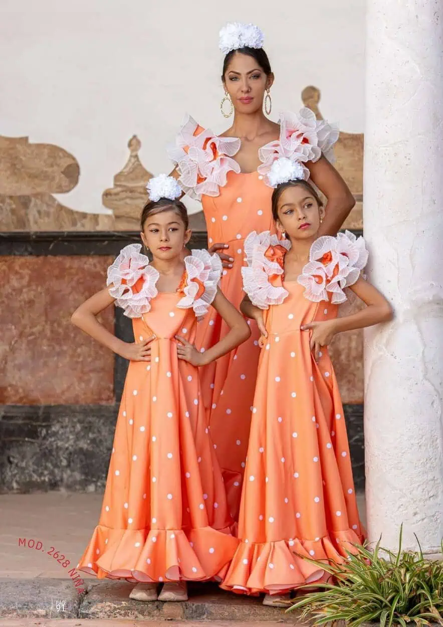 LBF Traje de flamenca Tulipán strech. Talla 34 A 46 - Imagen 3