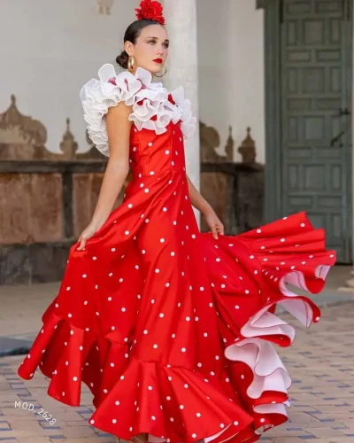 LBF Traje de flamenca Tulipán strech. Talla 34 A 46