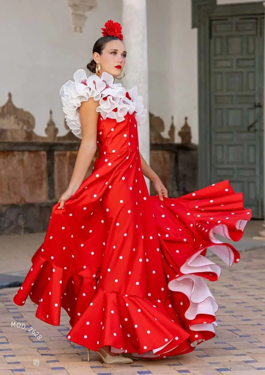 LBF Traje de flamenca Tulipán strech. Talla 34 A 46