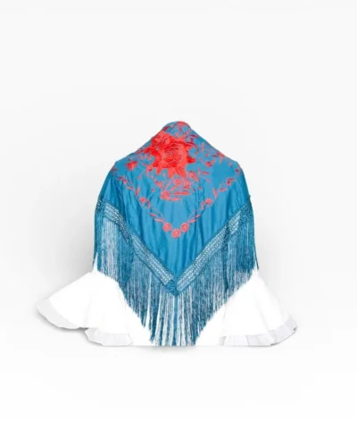 LBF Mantón de flamenca bordado a máquina