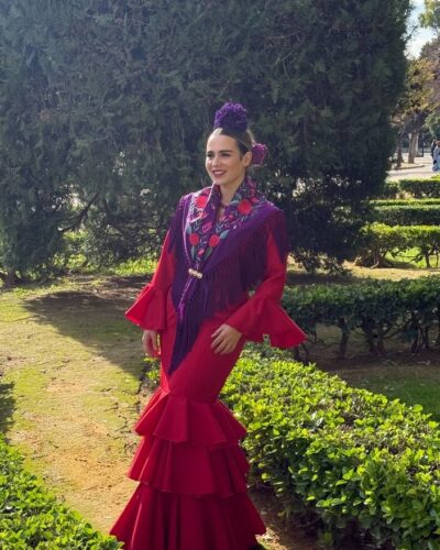 LBF Traje de flamenca REME strech . Talla 34 A 46 varios colores de lunares y lisos