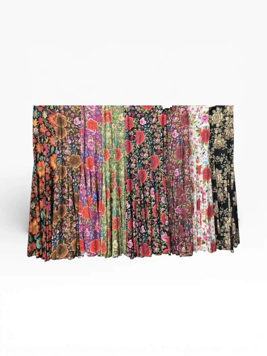 LBF Falda de flamenca lycra manila. Talla XS A XXL