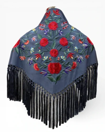 LBF Mantón de flamenca seda DISEÑO PROPIO