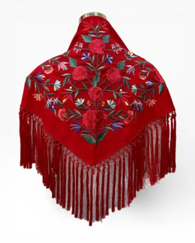 LBF Mantón de flamenca seda DISEÑO PROPIO