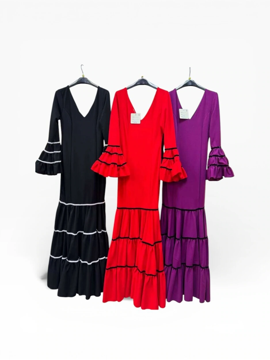 LBF Traje de flamenca lycra canastero. Talla XS a XXL