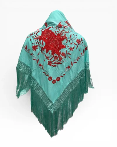 LBF Mantón de flamenca bordado a máquina
