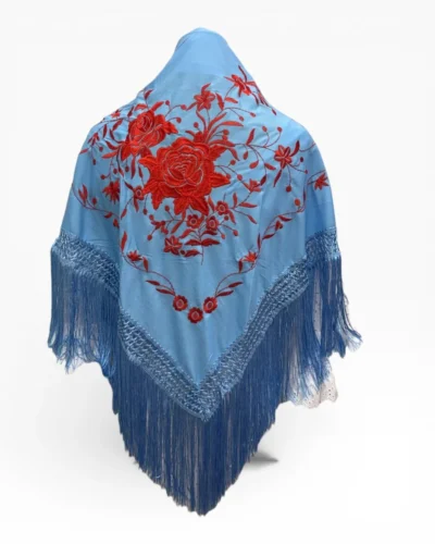 LBF Mantón de flamenca bordado a máquina