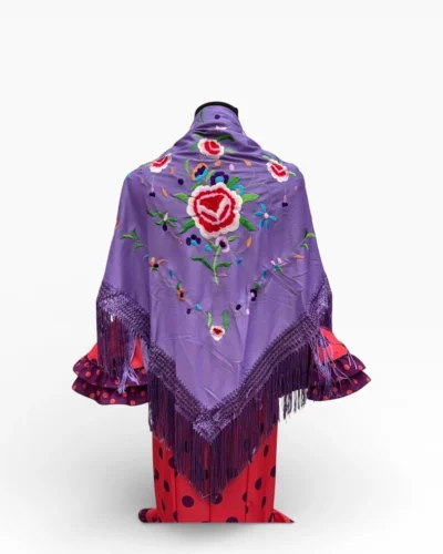 LBF Mantón de flamenca bordado a máquina