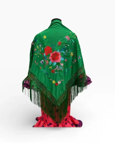 LBF Mantón de flamenca bordado a máquina