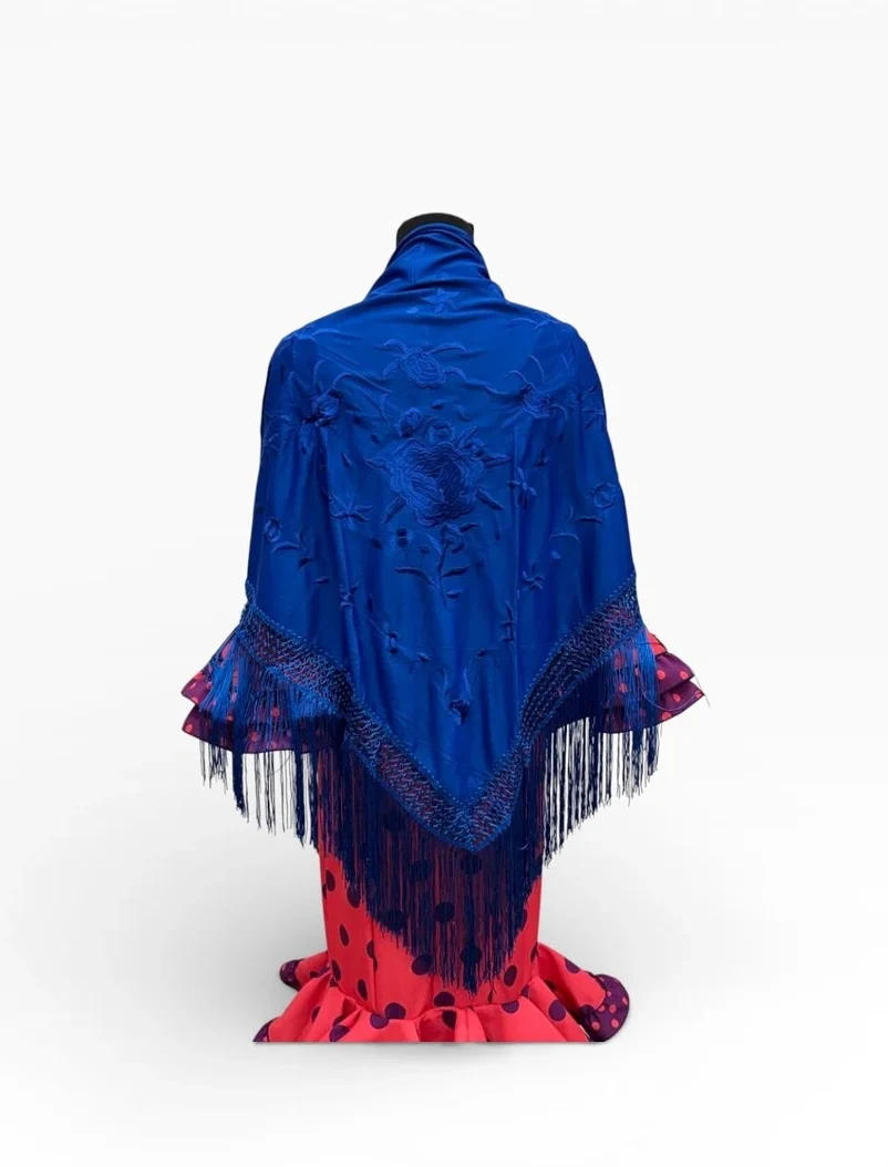 LBF Mantón de flamenca bordado a máquina