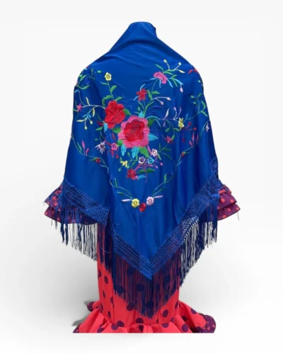 LBF Mantón de flamenca bordado a máquina