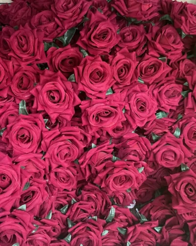 LBF Flor de rosa de terciopelo pequeña. Varios colores