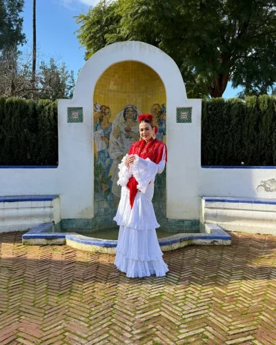 LBF Traje de flamenca Buganvilla. Tallas 34 a 60