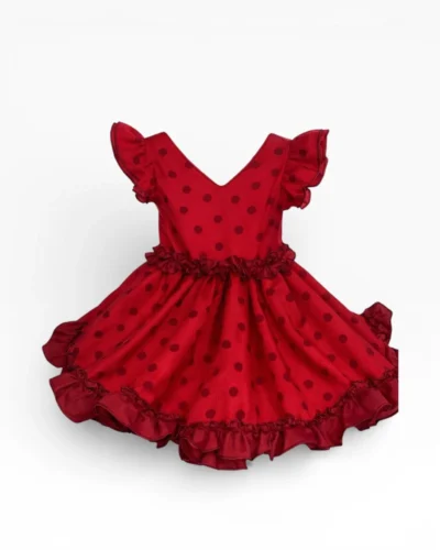 LBF Traje de flamenca Clavel strech. Talla 2-8 varios colores