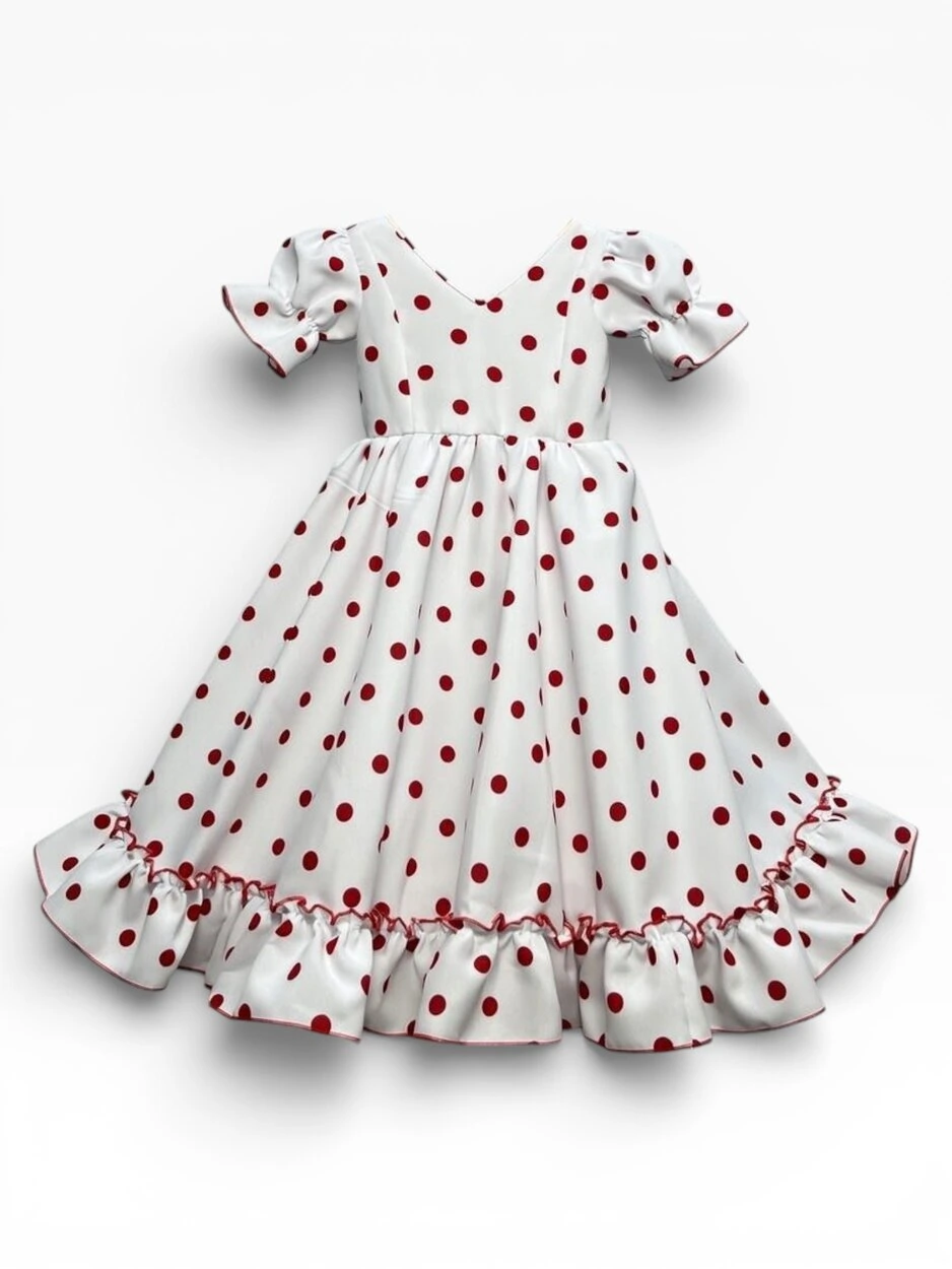 LBF Traje de flamenca Cristina. Talla 2-12 varios colores - Imagen 9