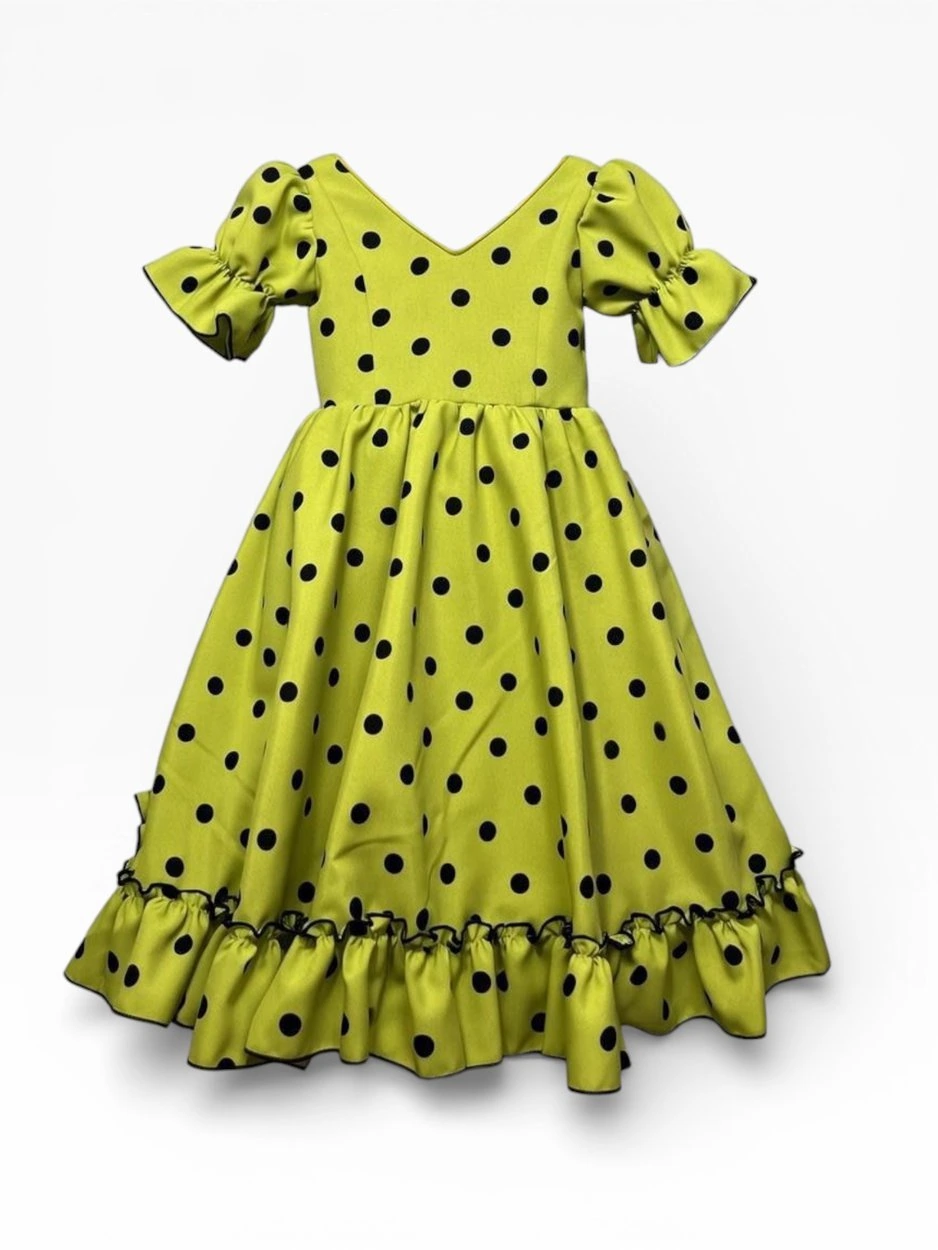 LBF Traje de flamenca Cristina. Talla 2-12 varios colores - Imagen 8