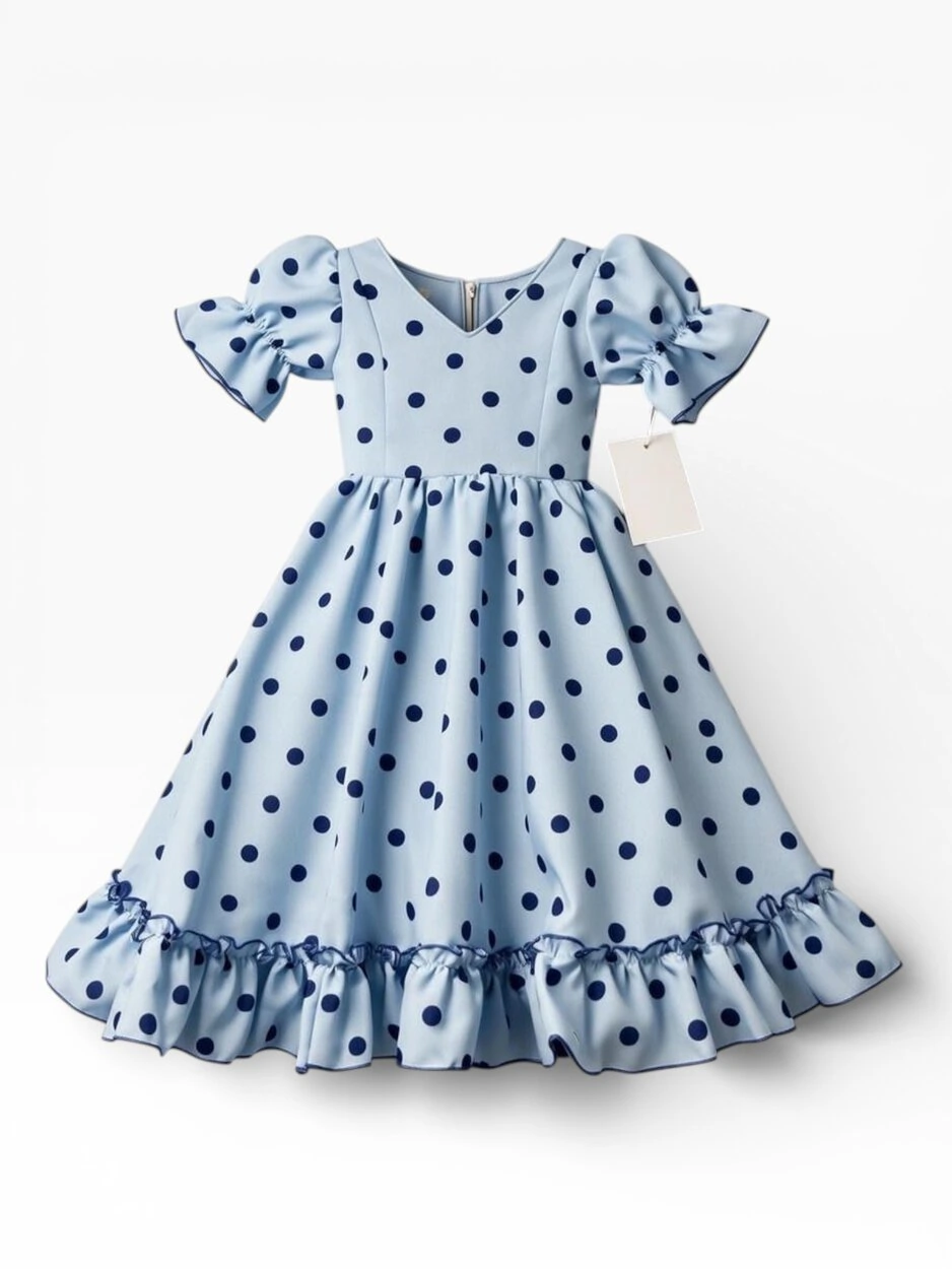 LBF Traje de flamenca Cristina. Talla 2-12 varios colores - Imagen 3