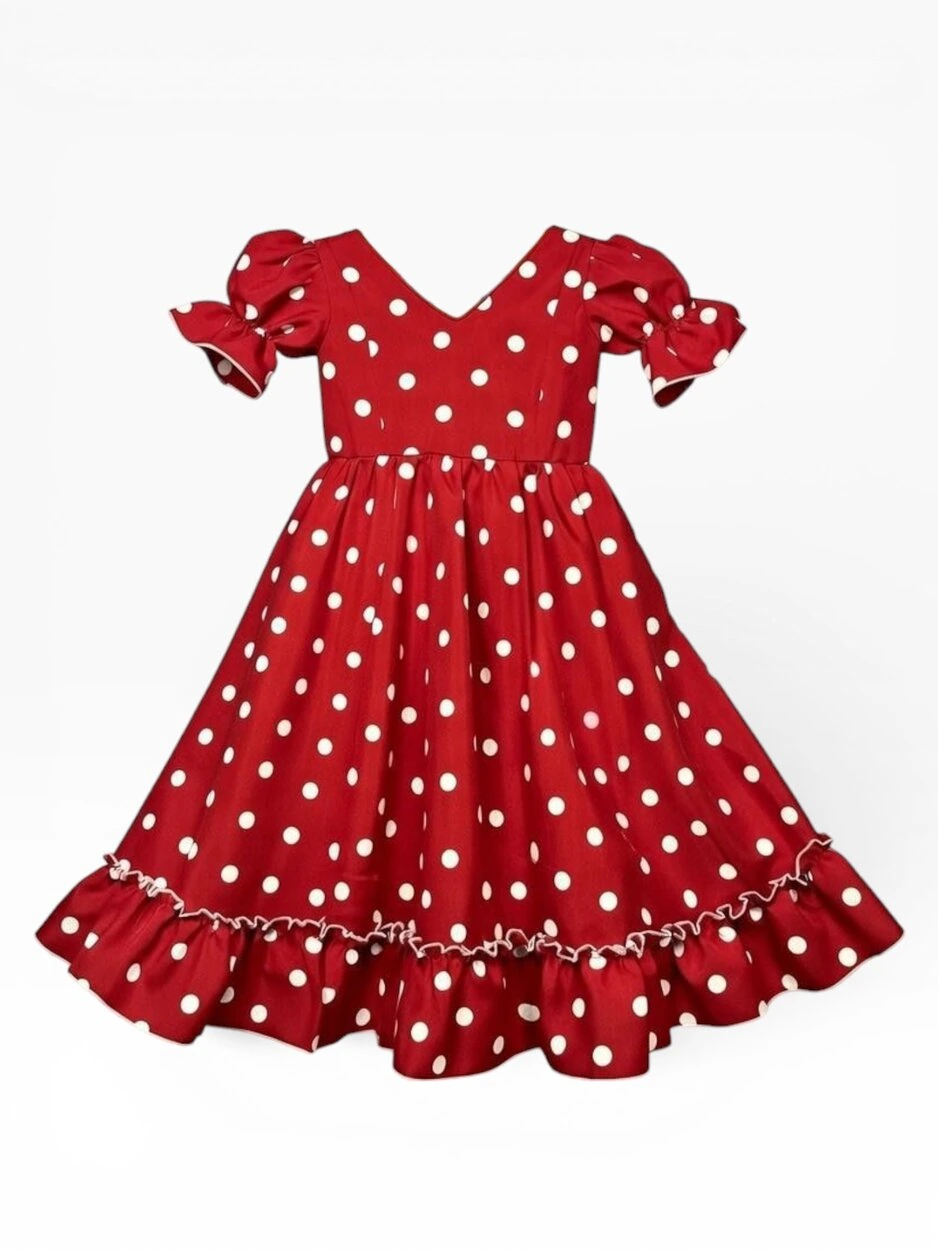 LBF Traje de flamenca Cristina. Talla 2-12 varios colores - Imagen 2