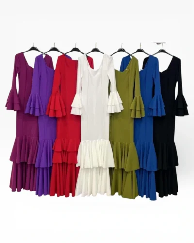 LBF Traje de flamenca lycra corazón. Talla XS a XXL