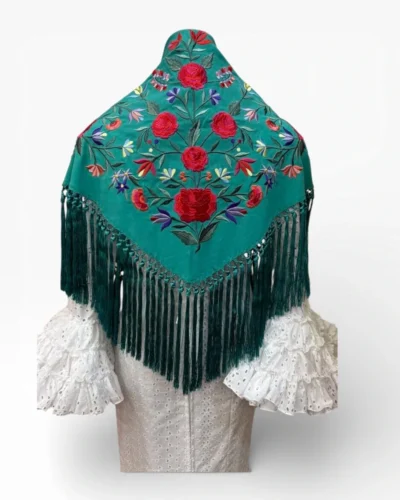 LBF Mantón de flamenca seda DISEÑO PROPIO