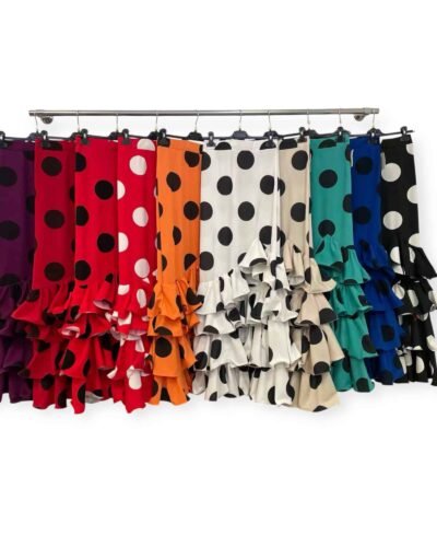 LBF Conjunto de flamenca lunar galleta. Talla XS A XXL