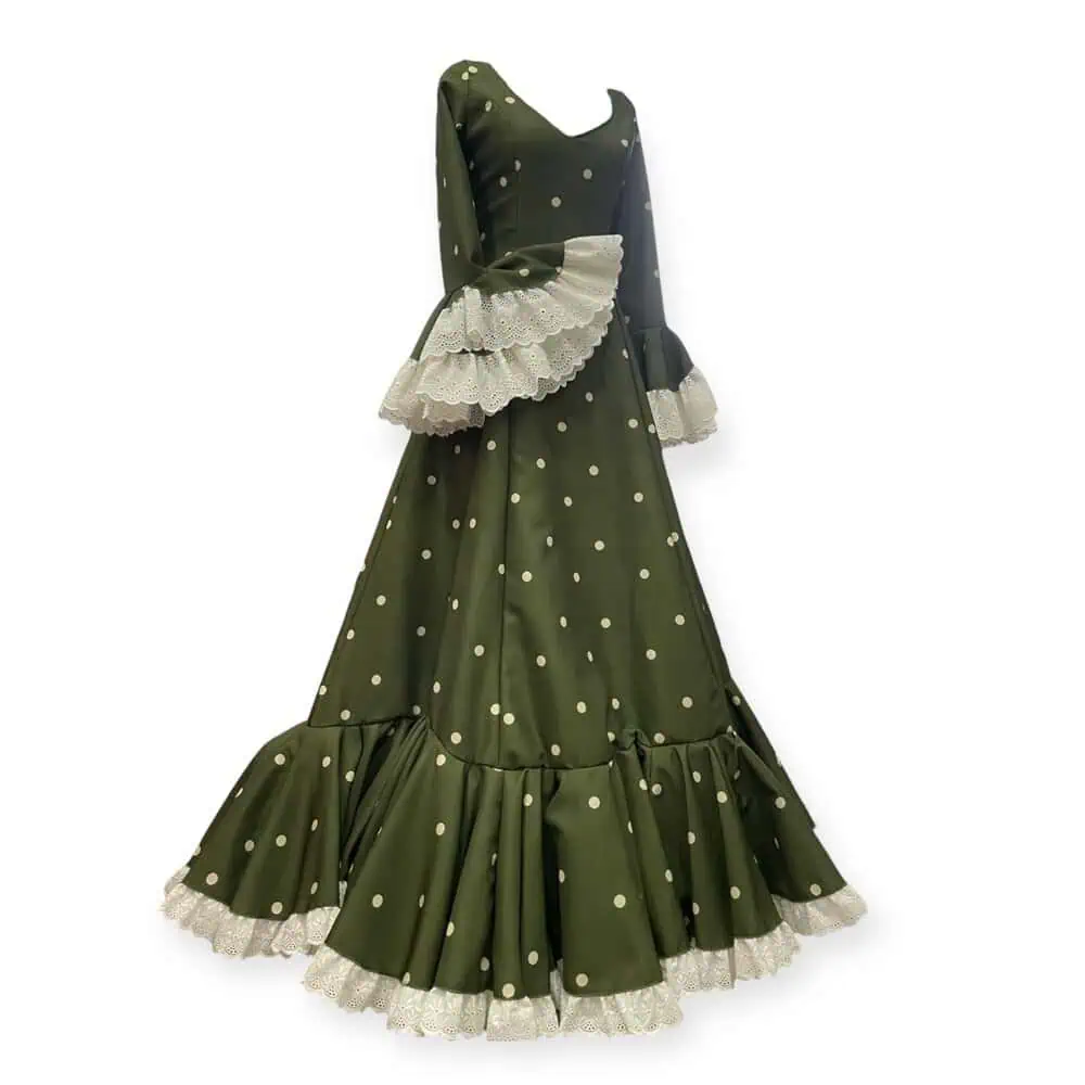 LBF Traje de flamenca bata strech Amelia lunar. Talla 34 a 46 varios colores - Imagen 4