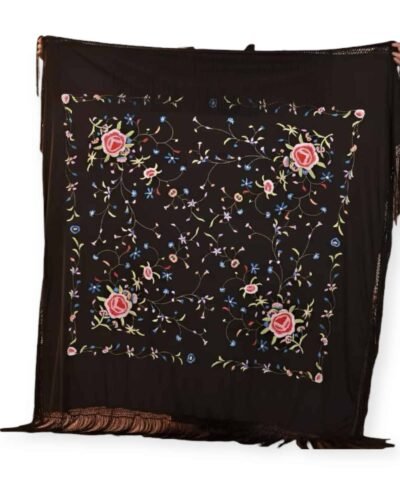 LBF Mantones de máquina cuadrado 1,50x1,50  seda