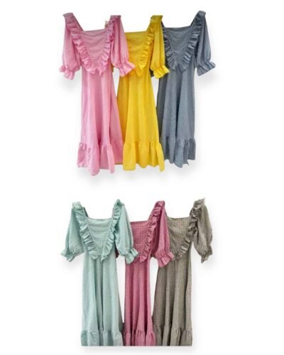 LBF Traje de flamenca vichy. Talla única