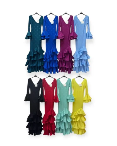 LBF Traje de flamenca lycra sevilla. Talla XS A XXL