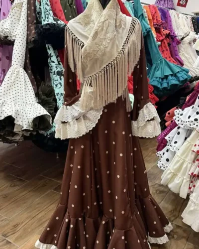 LBF Traje flamenca Amelia strech.  Talla 54