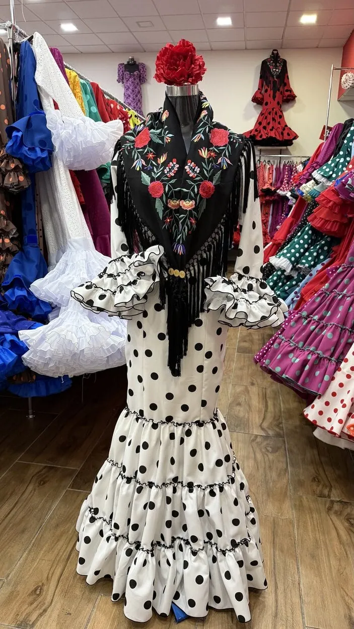 LBF Traje de flamenca Córdoba. Tallas 34 a 60