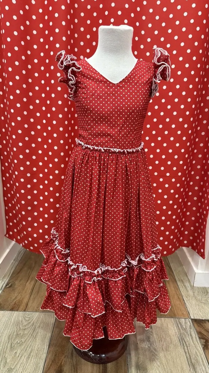LBF Traje de flamenca niña. Talla 2-8