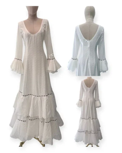 LBF Traje de Flamenca nejas perdorado pasacintas.