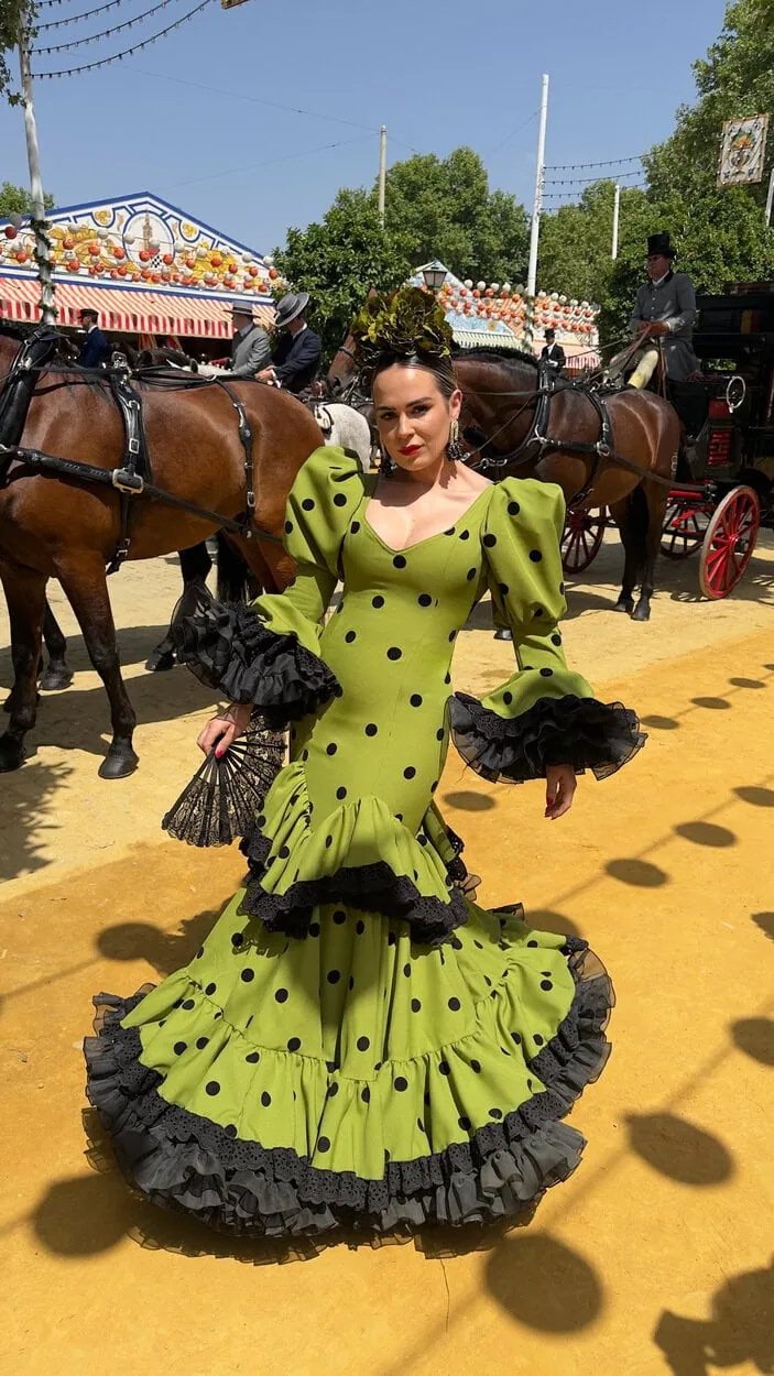 LBF Traje flamenca Lara. Talla 34 a 60