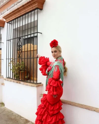 LBF Traje flamenca Teresa Especial. Talla 34 a 60